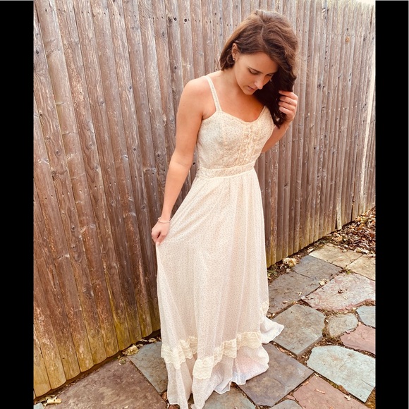 Gunne Sax by Jessica prairie style dress vintage! - Picture 14 of 16